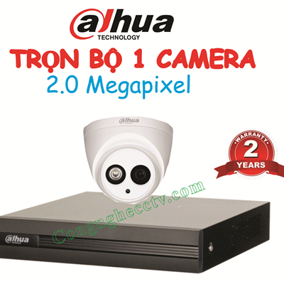 TRỌN BỘ 1 CAMERA QUAN SÁT HAC-HDW1200EMP-S4 2.0 MEGAPIXEL